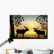 Moose at Sunrise Wall Decal