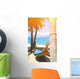 Hammock on the tropical white beach Wall Decal