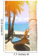 Hammock on the tropical white beach Wall Decal