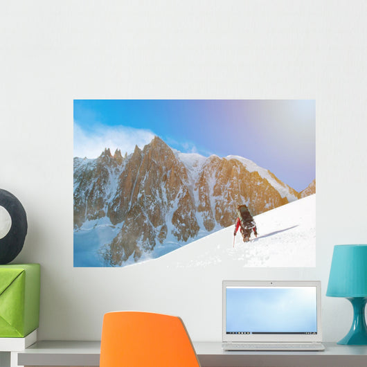 Winter alpine trekking Wall Decal