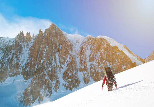 Winter alpine trekking Wall Decal