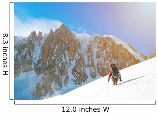 Winter alpine trekking Wall Decal
