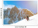 Winter alpine trekking Wall Decal