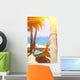 Empty hammock between palms trees Wall Decal