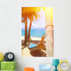 Empty hammock between palms trees Wall Decal