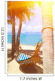 Empty hammock between palms trees Wall Decal