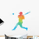 Baseball Art Wall Decal