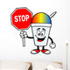 Shaved Ice with Stop Sign Wall Decal