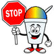 Shaved Ice with Stop Sign Wall Decal
