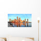 Boston Skyline with Financial District and Harbor at Sunrise Wall Decal