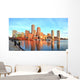 Boston Skyline with Financial District and Harbor at Sunrise Wall Decal