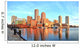 Boston Skyline with Financial District and Harbor at Sunrise Wall Decal