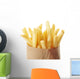 Potato - french fries on a white background. Wall Decal