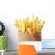 Potato - french fries on a white background. Wall Decal