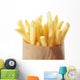 Potato - french fries on a white background. Wall Decal