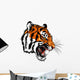 angry tiger head Wall Decal
