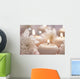 Candles and flowers Wall Decal