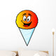 Snow Cone Mascot Wall Decal