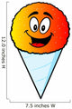 Snow Cone Mascot Wall Decal