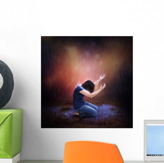 Rainstorm Prayer Wall Decal