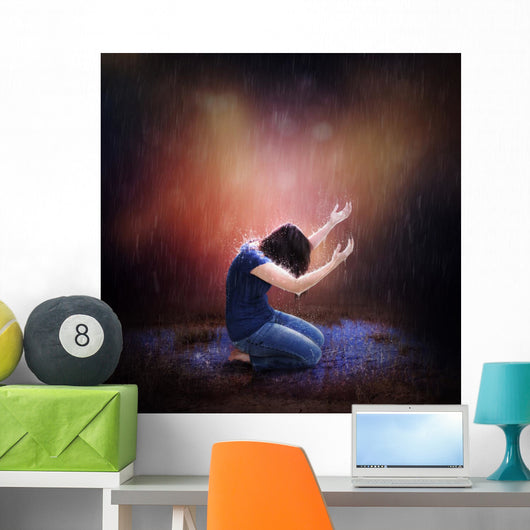 Rainstorm Prayer Wall Decal