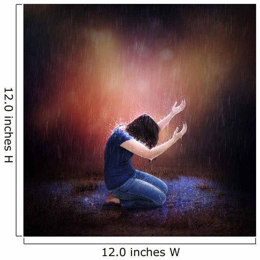 Rainstorm Prayer Wall Decal