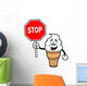 Ice Cream with Sign Wall Decal