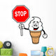 Ice Cream with Sign Wall Decal