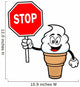 Ice Cream with Sign Wall Decal