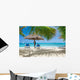 Tropical White Sand Beach Wall Decal