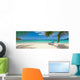 Tropical white sand beach Wall Decal
