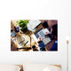 Businessman Working Balance Financial Planning Concept Wall Decal