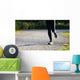 runner in the Park during the cross country race Wall Decal