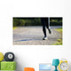 runner in the Park during the cross country race Wall Decal