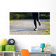 runner in the Park during the cross country race Wall Decal