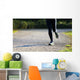 runner in the Park during the cross country race Wall Decal
