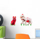 Chinese lion costume dance during Chinese New Year celebration Wall Decal