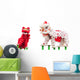 Chinese lion costume dance during Chinese New Year celebration Wall Decal