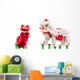 Chinese lion costume dance during Chinese New Year celebration Wall Decal