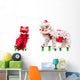 Chinese lion costume dance during Chinese New Year celebration Wall Decal