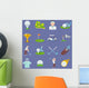 Golf Icon Flat Wall Decal