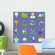 Golf Icon Flat Wall Decal