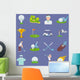 Golf Icon Flat Wall Decal