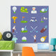 Golf Icon Flat Wall Decal