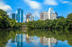Skyline and reflections of midtown Atlanta, Georgia Wall Decal
