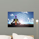 Meditation blue matrix Wall Decal