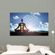 Meditation blue matrix Wall Decal