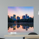 Atlanta  Skyline from Piedmont Park's Lake Meer. Wall Decal