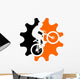 mountain biking Wall Decal