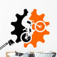 mountain biking Wall Decal